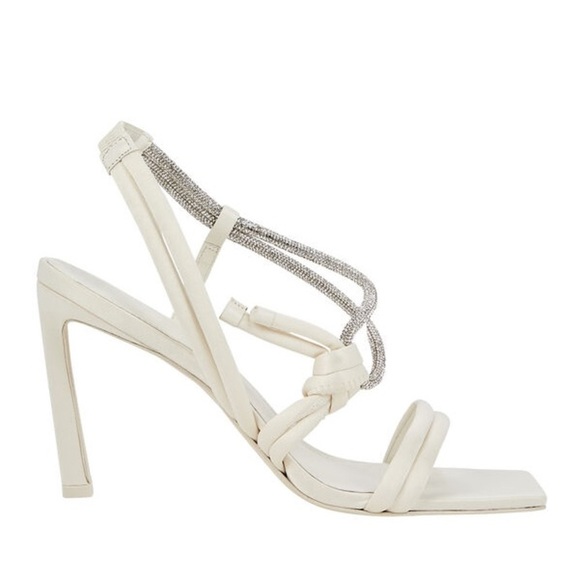 JONATHAN SIMKHAI Cassie Crystal-Embellished Strappy Lamb Leather Sandals…​​